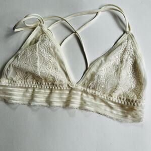 Ivory Lace Bralette Small